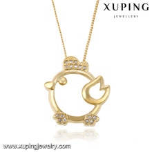 43066 Xuping collar nuevo diseño de animal dorado